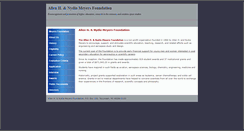 Desktop Screenshot of meyersfoundation.org